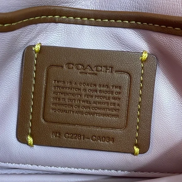 Coach Pillow Tabby 18 Bag in Multi Pale Pistachio, Blue & Pink - Picture 3 of 17